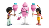 Minifigures with cotton candy and mascot.