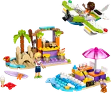 Minifigures Autumn and Liann with beach builds.