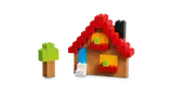 LEGO house and tree.