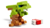 Green LEGO dinosaur.