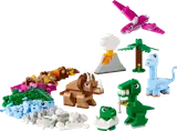 Lego Classic Creative Dinosaurs set with bricks and built models.