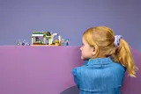 Child viewing Flower Shop set.