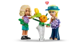 Minifigures building flowers.