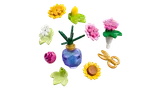 LEGO flower elements close-up.