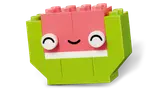 LEGO watermelon face.