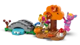 Autumn bridge scene with minifigures.