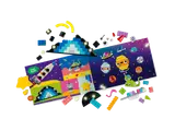 LEGO Classic Space Planet instruction booklet with bricks.