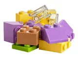 Assorted vibrant bricks and trans-clear