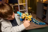 Child playing with Crocodile Submarine