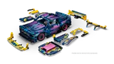 Customizable Technic Mustang parts scattered