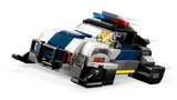 Police car in street pursuit mode.