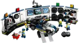 LEGO City Police Garage with custom car and minifigures.