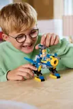 Child Interacting with Mech