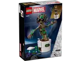 Back of Groot's box, showing poses.