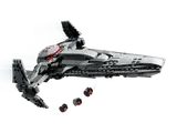 Sith Infiltrator in flight, deploying droids.