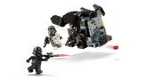 Action shot with minifigures and firing transport.