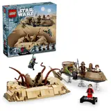 Set box and assembled Desert Skiff & Sarlacc Pit.