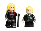 Lucius Malfoy and Draco Malfoy minifigures.