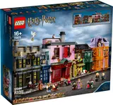 LEGO Diagon Alley box art, front view.