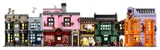 LEGO Diagon Alley fully assembled street.