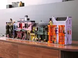 LEGO Diagon Alley long street display.