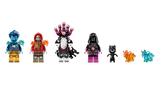 Lineup of DreamZzz minifigures and creatures.