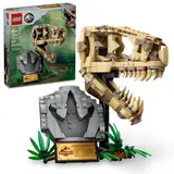 LEGO T. rex skull set box and model.