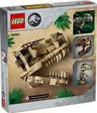 Back of LEGO T. rex skull box.