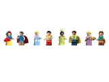 Line-up of eight Disney minifigures.