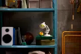 LEGO Luxo Jr. on a shelf.