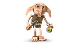 LEGO Dobby with sad face, holding sock and locket.