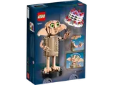 Back of LEGO Dobby set box, showing features.