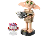 LEGO Dobby figure with diary, sock, and cake.