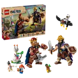 LEGO One Piece set box art and full set contents.