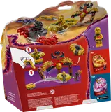 Back of Ninjago 71826 box with play features.