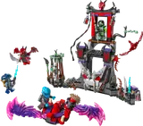 Ninjago Dragonian Storm Village battle scene