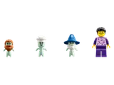 Four LEGO DREAMZzz minifigures.
