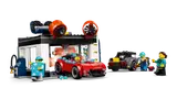 LEGO car wash in action.