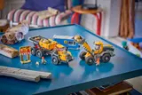 Complete LEGO construction scene.