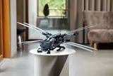 Ornithopter on pedestal.
