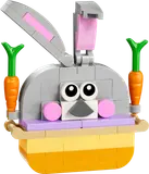 LEGO bunny model close-up.