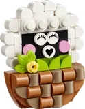 LEGO sheep model close-up.