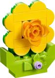 LEGO flower model close-up.