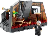 Close-up of LEGO Eiffel's Apartment interior and balcony.