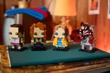 Stranger Things BrickHeadz in a room setting