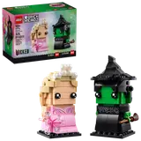 Box and figures of Elphaba and Glinda BrickHeadz