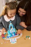 Close-up of LEGO Frozen castle play