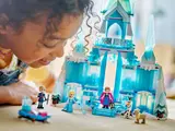 Close-up of child interacting with figures.