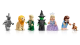 Wizard of Oz LEGO minifigure lineup.