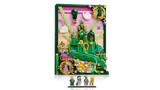 LEGO Emerald City set and minifigures on stand.